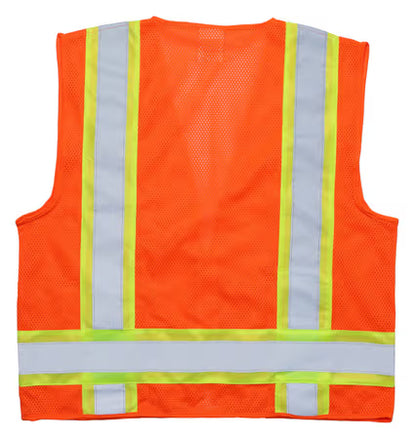 ZING Z-Force High-Visibility Class 2 Surveyors Two-Tone Safety Vest