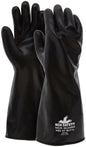 Butyl Rubber Chemical Glove, 14 mil, Gauntlet Rolled Cuff, ESD Safe