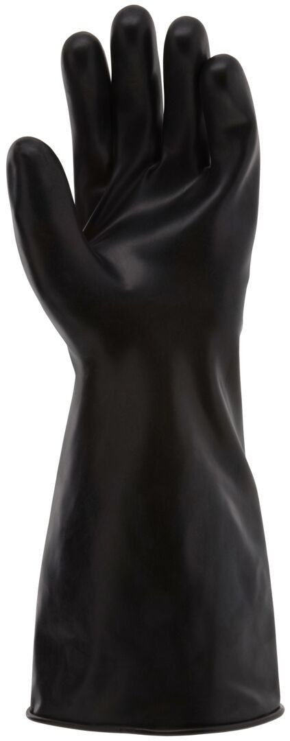 Butyl Rubber Chemical Glove, 14 mil, Gauntlet Rolled Cuff, ESD Safe