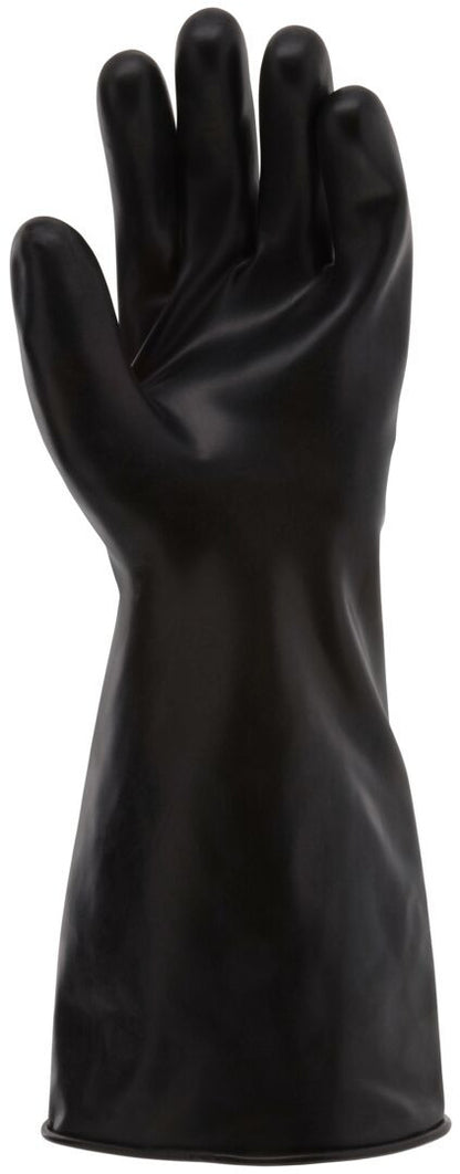 Butyl Rubber Chemical Glove, 14 mil, Gauntlet Rolled Cuff, ESD Safe