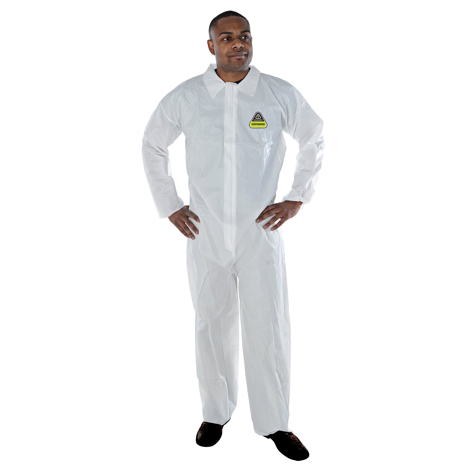 Cordova Defender™ White Microporous Coverall #CPE - CPEM