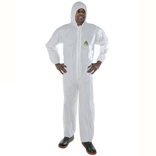 Cordova Defender™ White Microporous Coverall #CPH - CPHM