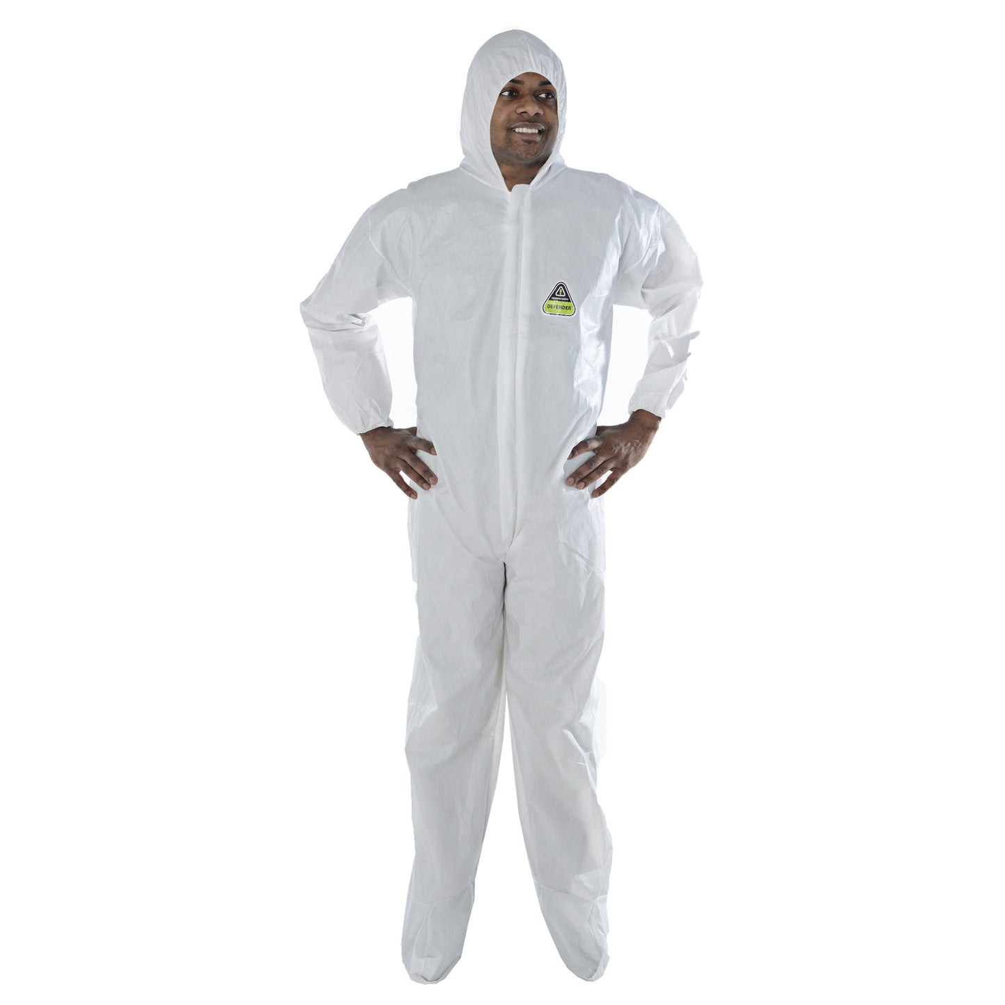 Cordova Defender™ White Microporous Coverall #CPHB - CPHBM