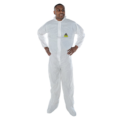 Cordova Defender™ White Microporous Coverall #CPHB - CPHBM image 4