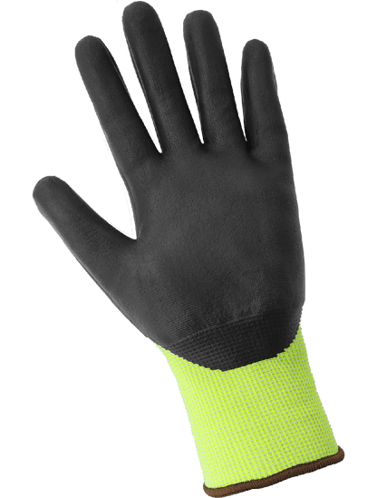 CR18NFT-7 Global Glove CR18NFT-5 Samurai Glove® FDA and Anti-Static/Electrostatic Compliant Nitrile-Coated High-Visibility Tuffalene® Gloves with Cut, Abrasion, Puncture Resistance - CR18NFT – Cut Level A4, 18-Gauge PPE