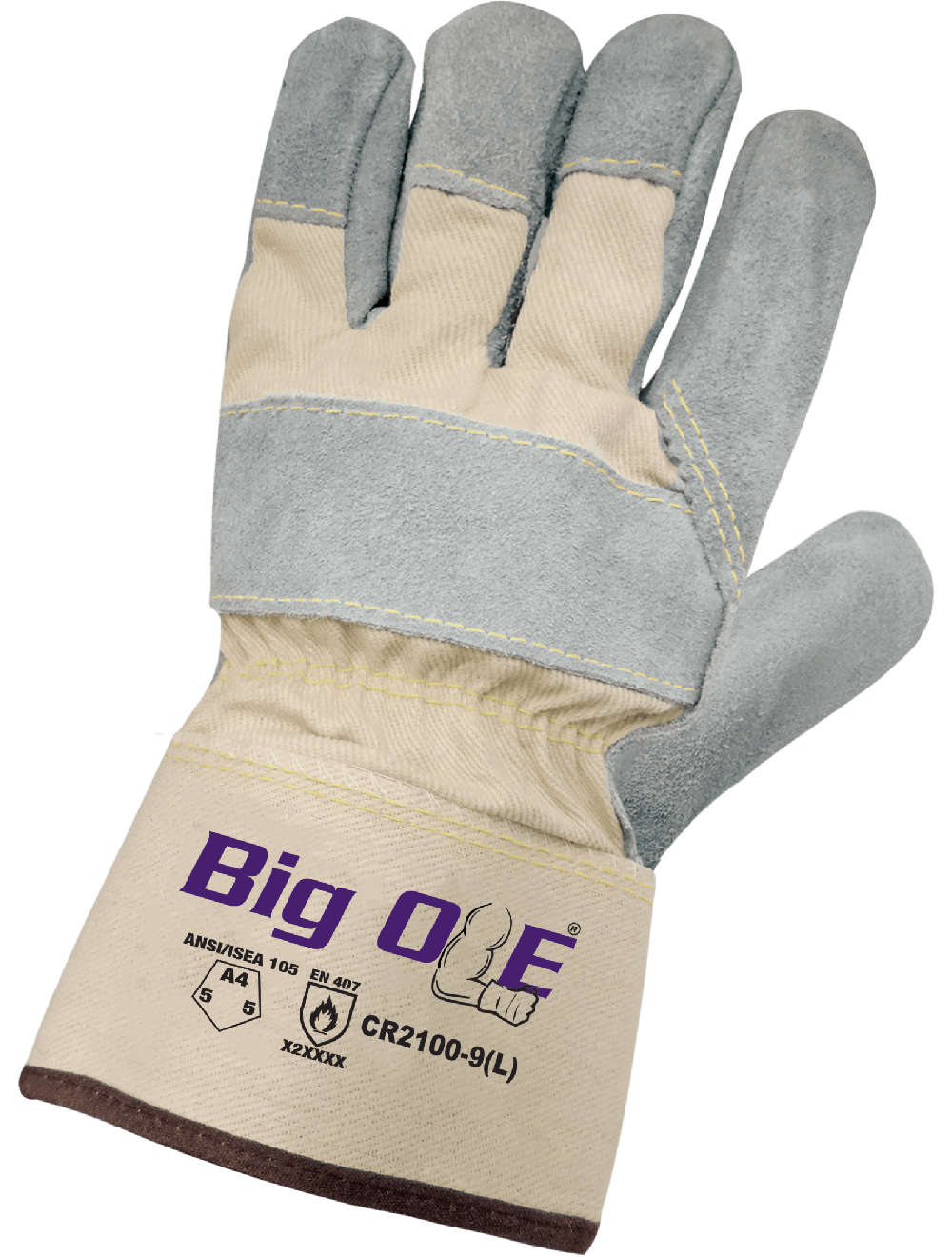 Big Ole® - CR2100 - Leather Palm Gloves - cut level A4 - red