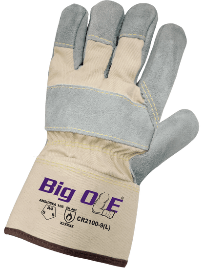Big Ole® - CR2100 - Leather Palm Gloves - cut level A4 - red
