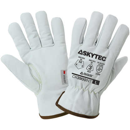 Global Glove CR3900INT Insulated Grain Goatskin Leather Palm Gloves - ANSI A6 - view 11
