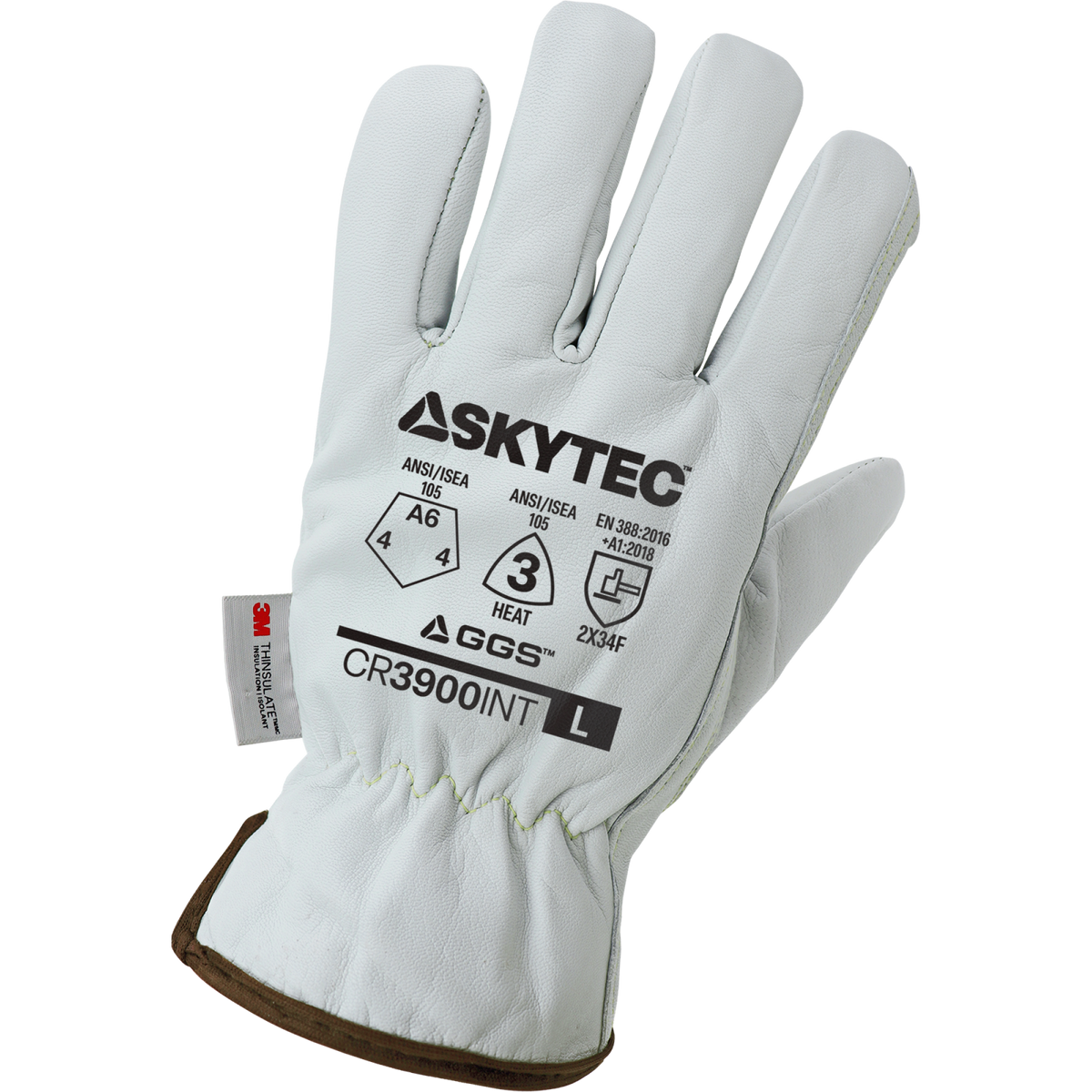 Global Glove CR3900INT Insulated Grain Goatskin Leather Palm Gloves - ANSI A6 - view 14