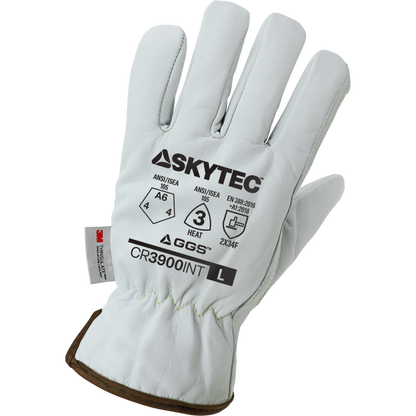 Global Glove CR3900INT Insulated Grain Goatskin Leather Palm Gloves - ANSI A6 - view 14
