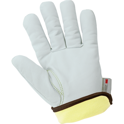 Global Glove CR3900INT Insulated Grain Goatskin Leather Palm Gloves - ANSI A6 - view 12