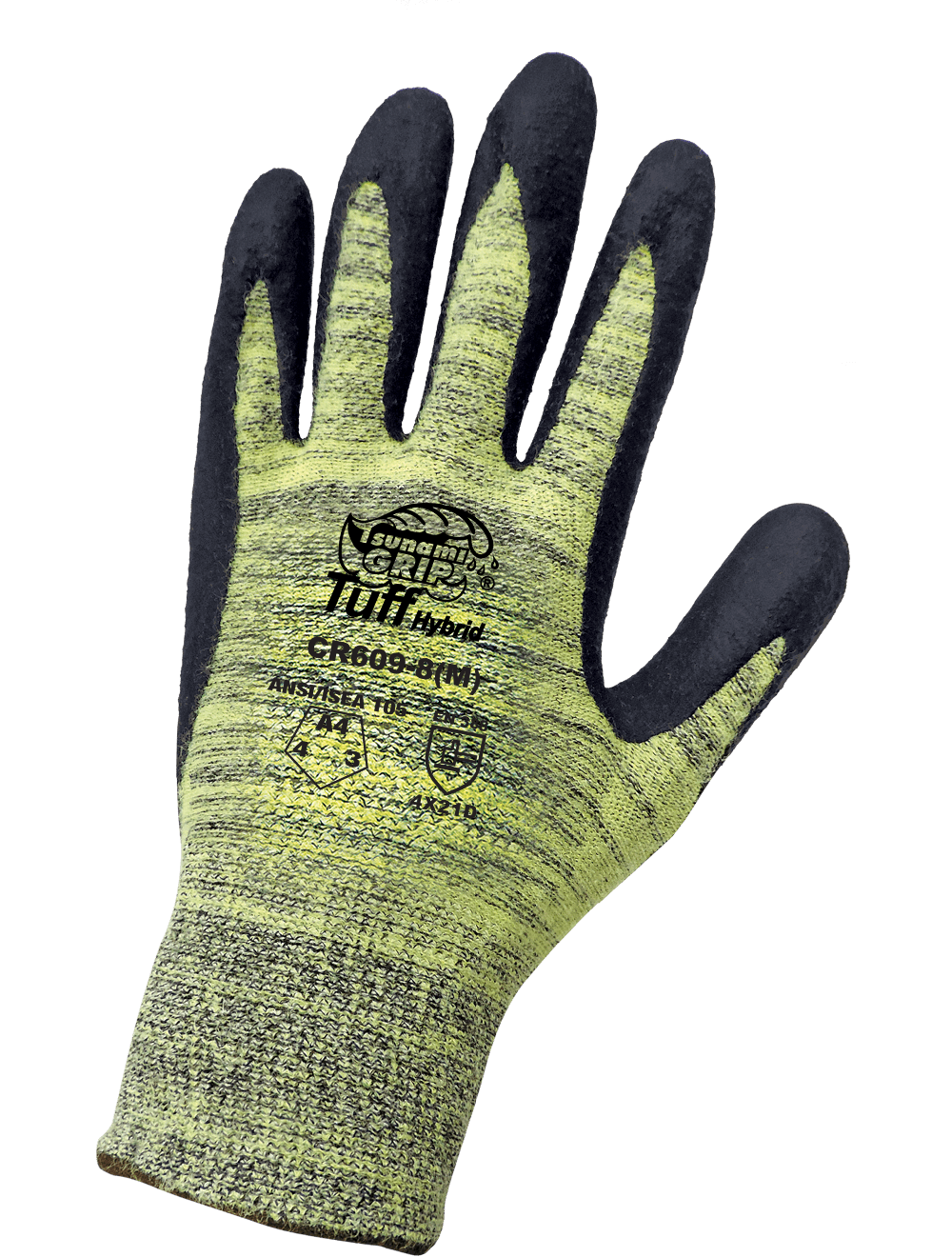 Tsunami Grip® Tuff Hybrid Cut, Abrasion, and Puncture Resistant Gloves with Nitrile Coated Palm - CR609