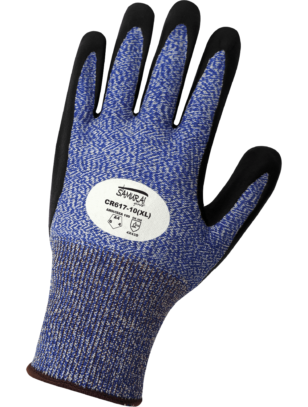 Samurai Glove® Nitrile Coated Cut Resistant Gloves with Tuffalene® UHMWPE Shell - CR617