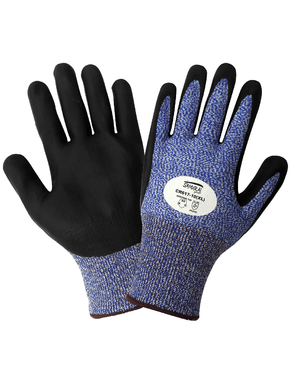 Samurai Glove® Nitrile Coated Cut Resistant Gloves with Tuffalene® UHMWPE Shell - CR617
