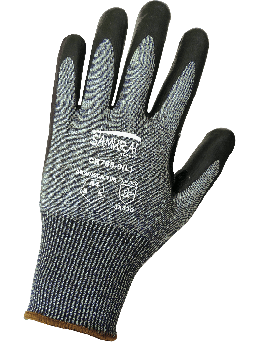 Samurai Glove® Touch Screen Compatible Nitrile-Coated Tuffalene® Gloves with Cut, Abrasion, and Puncture Resistance - CR788