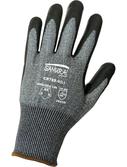 Samurai Glove® Touch Screen Compatible Nitrile-Coated Tuffalene® Gloves with Cut, Abrasion, and Puncture Resistance - CR788