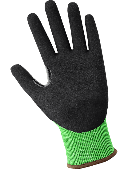 Samurai Glove® High-Visibility Nitrile Coated 18-Gauge rPET Recycled Cut Resistant Gloves with Touch Screen Fingers - CR799XFT