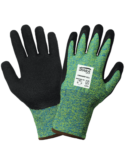 Global CR898MF-6 Chemical Handling Gloves - cut level A5 - tan