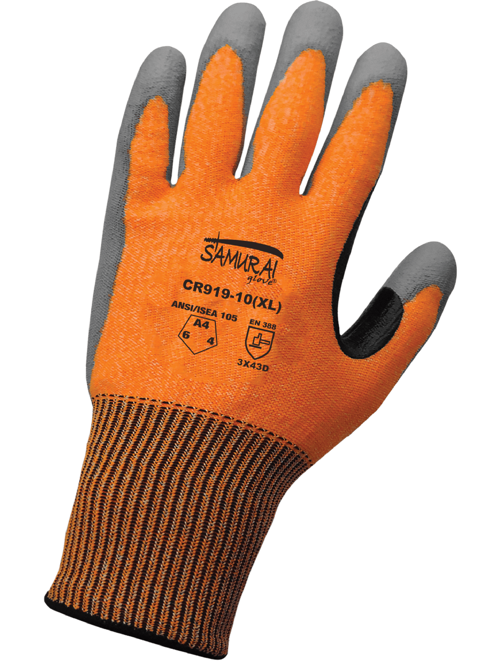 Samurai Glove® Polyurethane Coated Tuffalene® Touch Screen Gloves with Cut, Abrasion, and Puncture Resistance - CR919