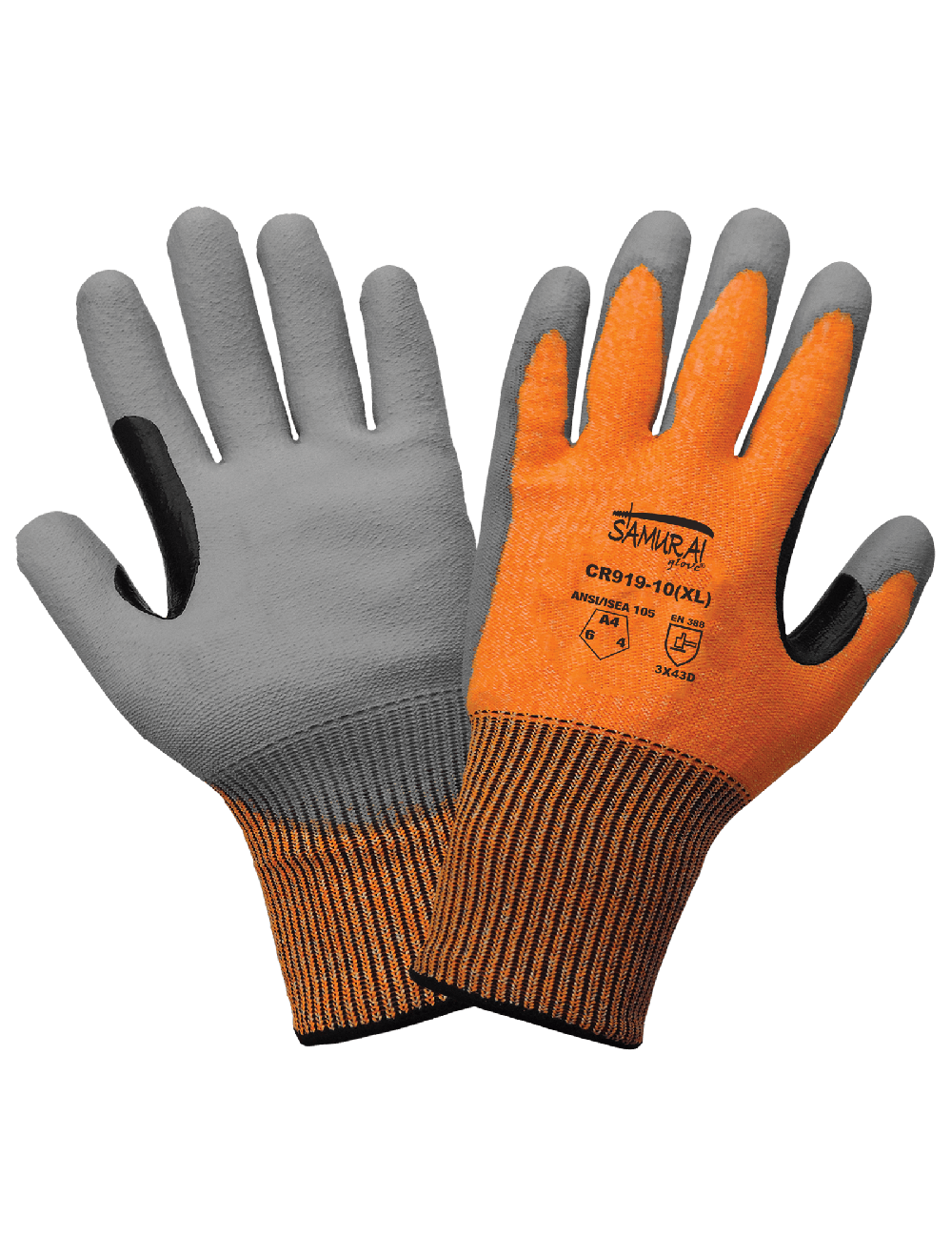 Samurai Glove® Polyurethane Coated Tuffalene® Touch Screen Gloves with Cut, Abrasion, and Puncture Resistance - CR919