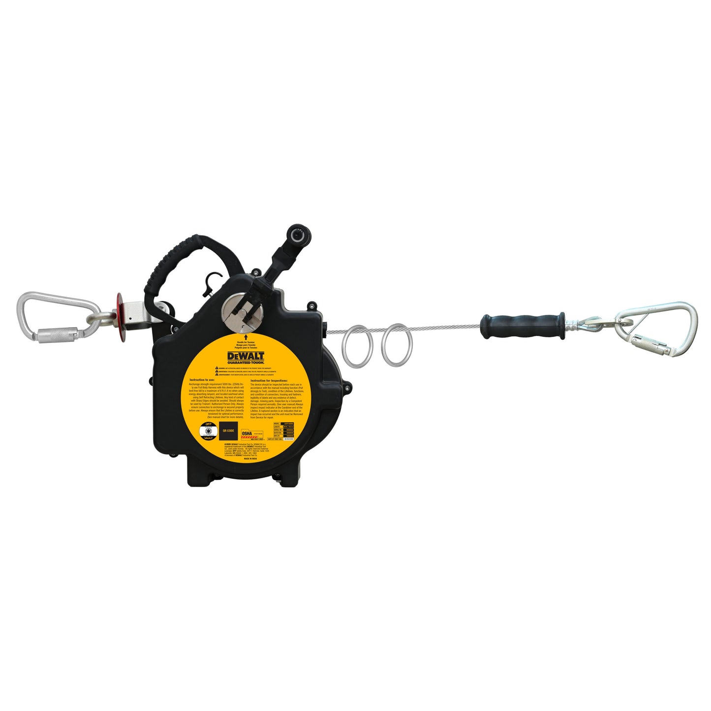 DXFP160060 DEWALT Retractable Temporary Horizontal Lifeline System 2 Person – 60 ft. (18.2 m)