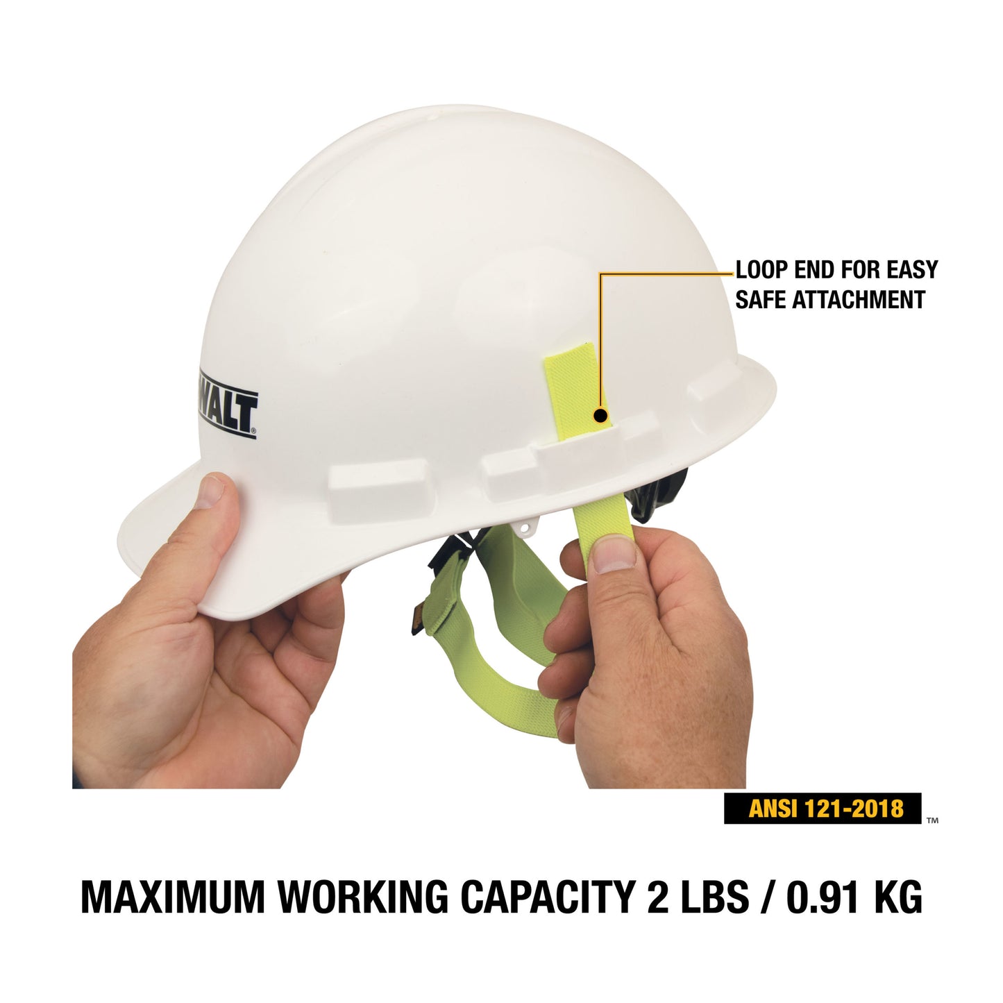 DXDP610400 DEWALT Hard Hat Lanyard 2 lbs.(0.91 kg) capacity