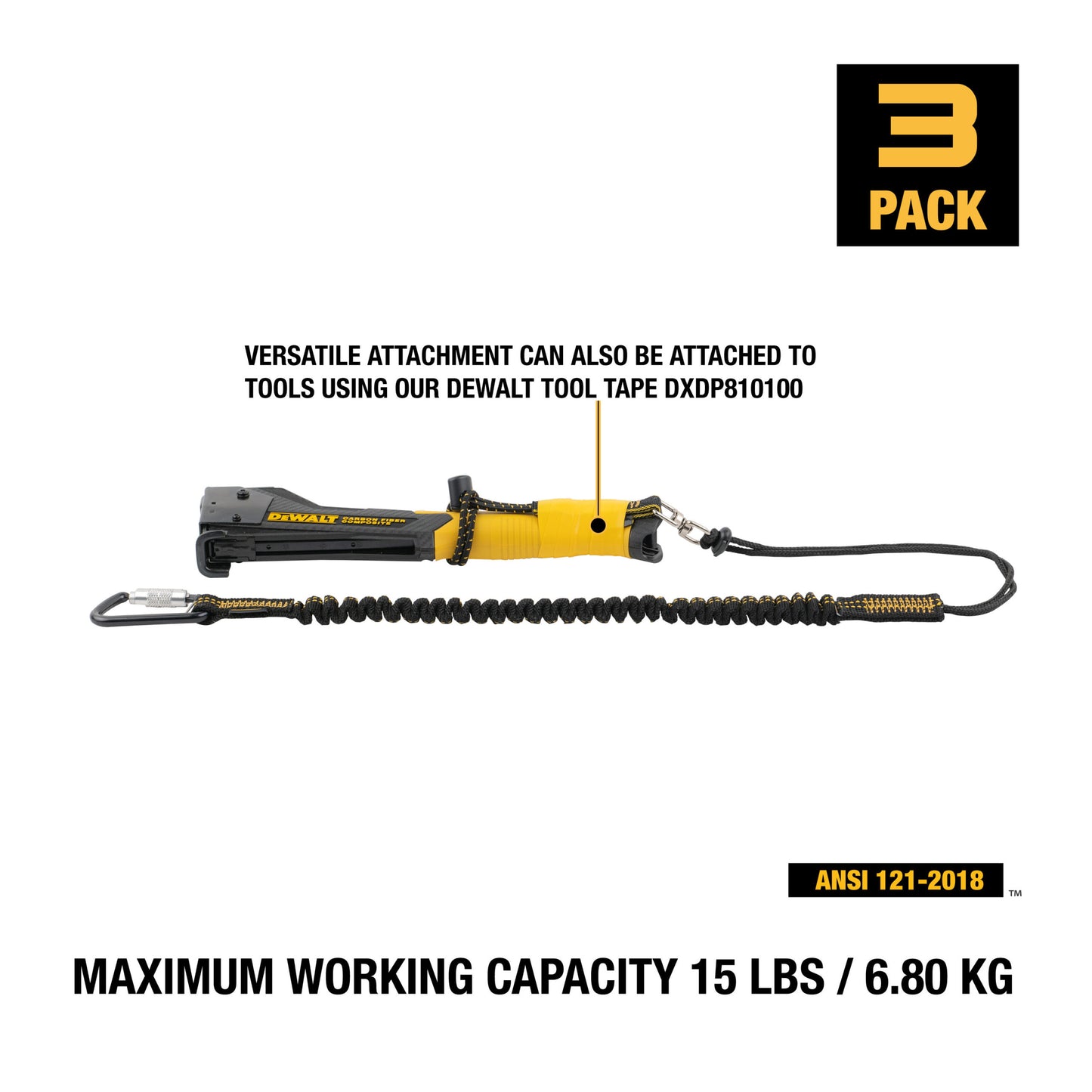DXDP710140 DEWALT Elastic Tool Attachment with Swiveling D-Ring