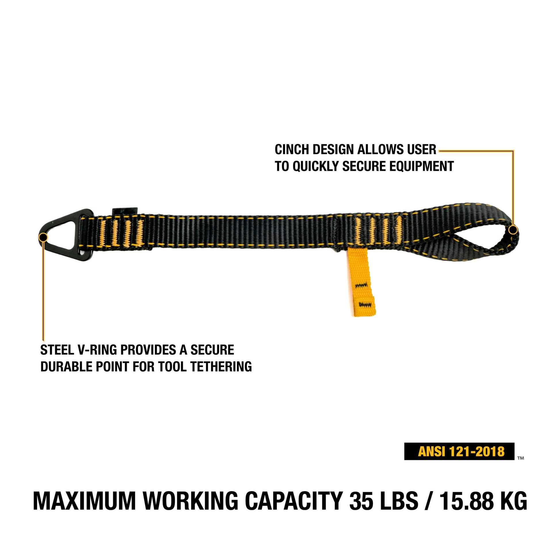 DXDP710201 DEWALT V-Ring Tool Attachment Single Wing, 35 lbs.( 15.9 kg) capacity