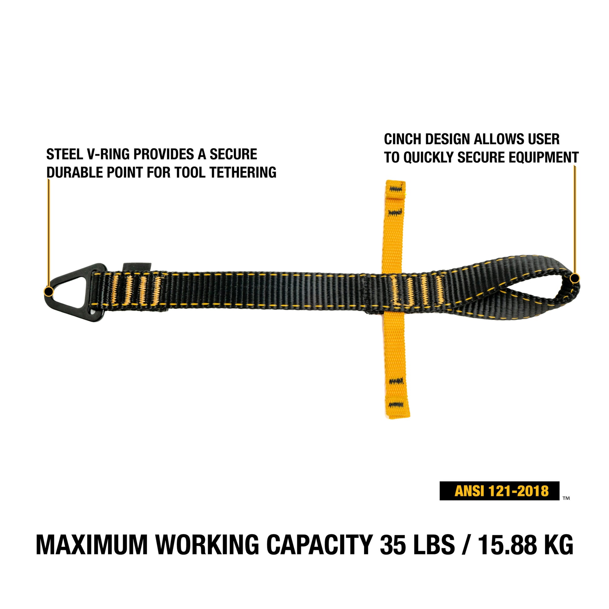 DXDP710221 DEWALT V-Ring Tool Attachment Double Wing, 35 lbs.(15.9 kg) capacity