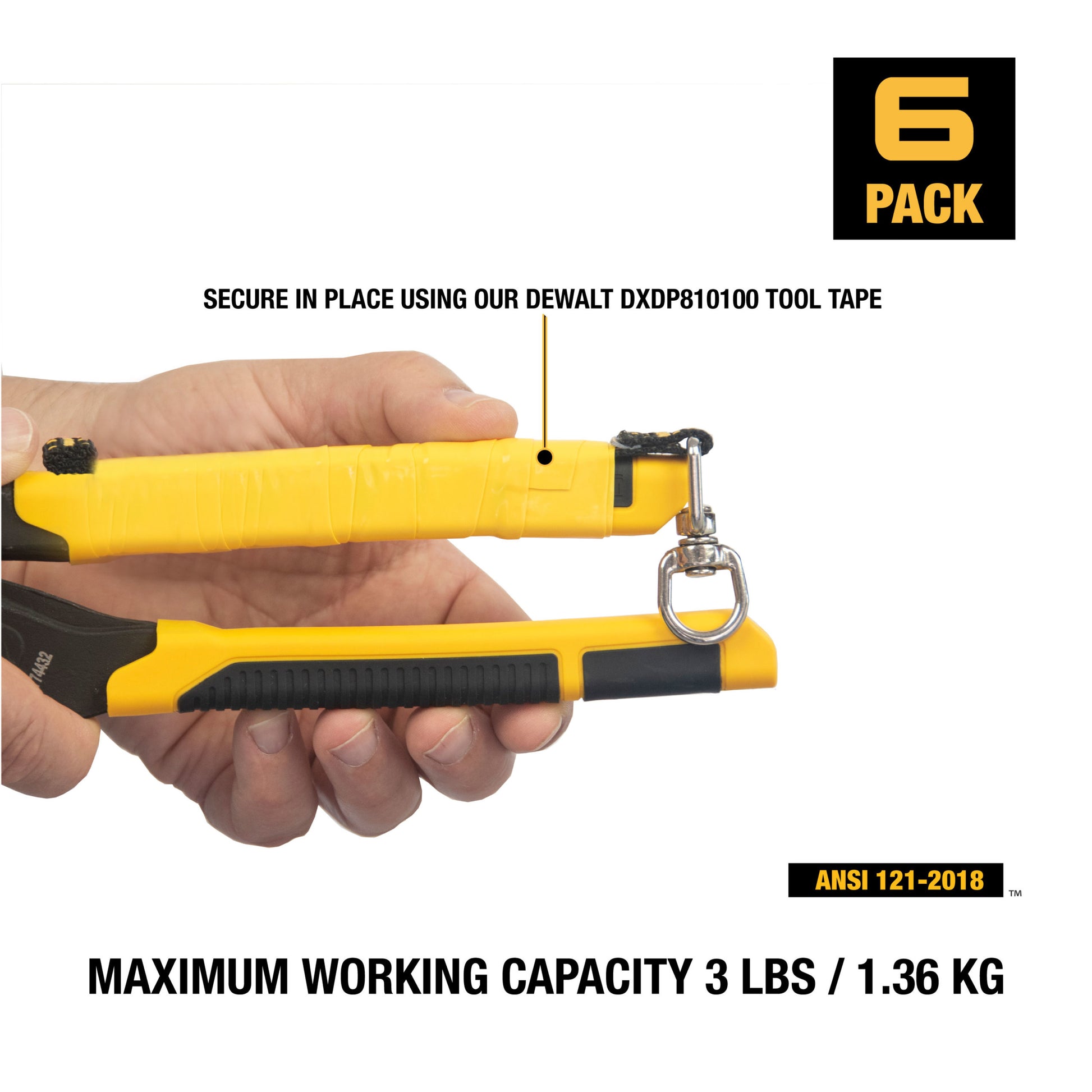 DXDP710433 DEWALT Tool Attachment with Swivel 5.5 inches, 6 pack
