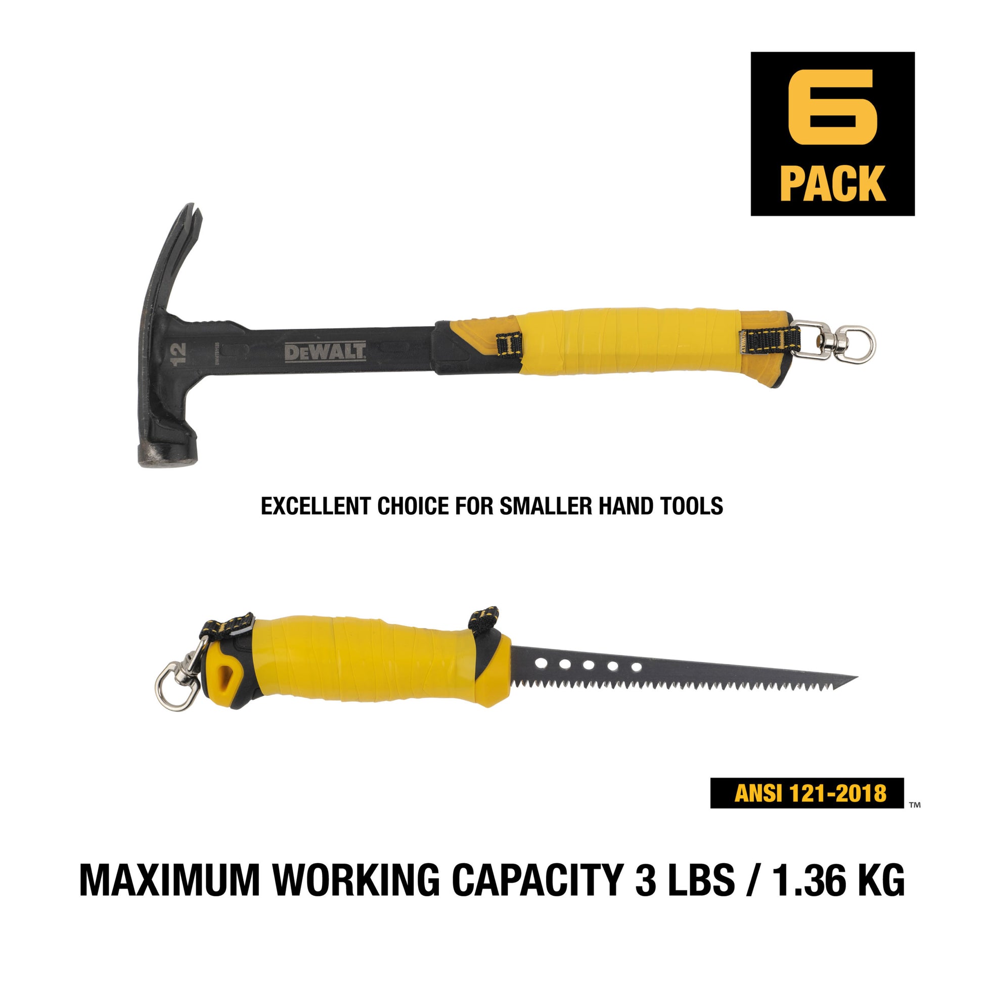DXDP710422 DEWALT Tool Attachment with Swivel 4.5 inches, 6 pack