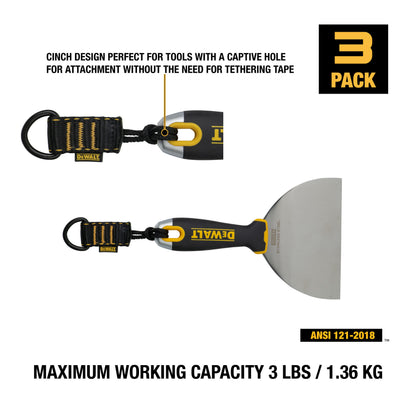 DXDP710600 DEWALT Cinch Loop Attachment, up to 5 lbs.(2.3kg) – 3 pack