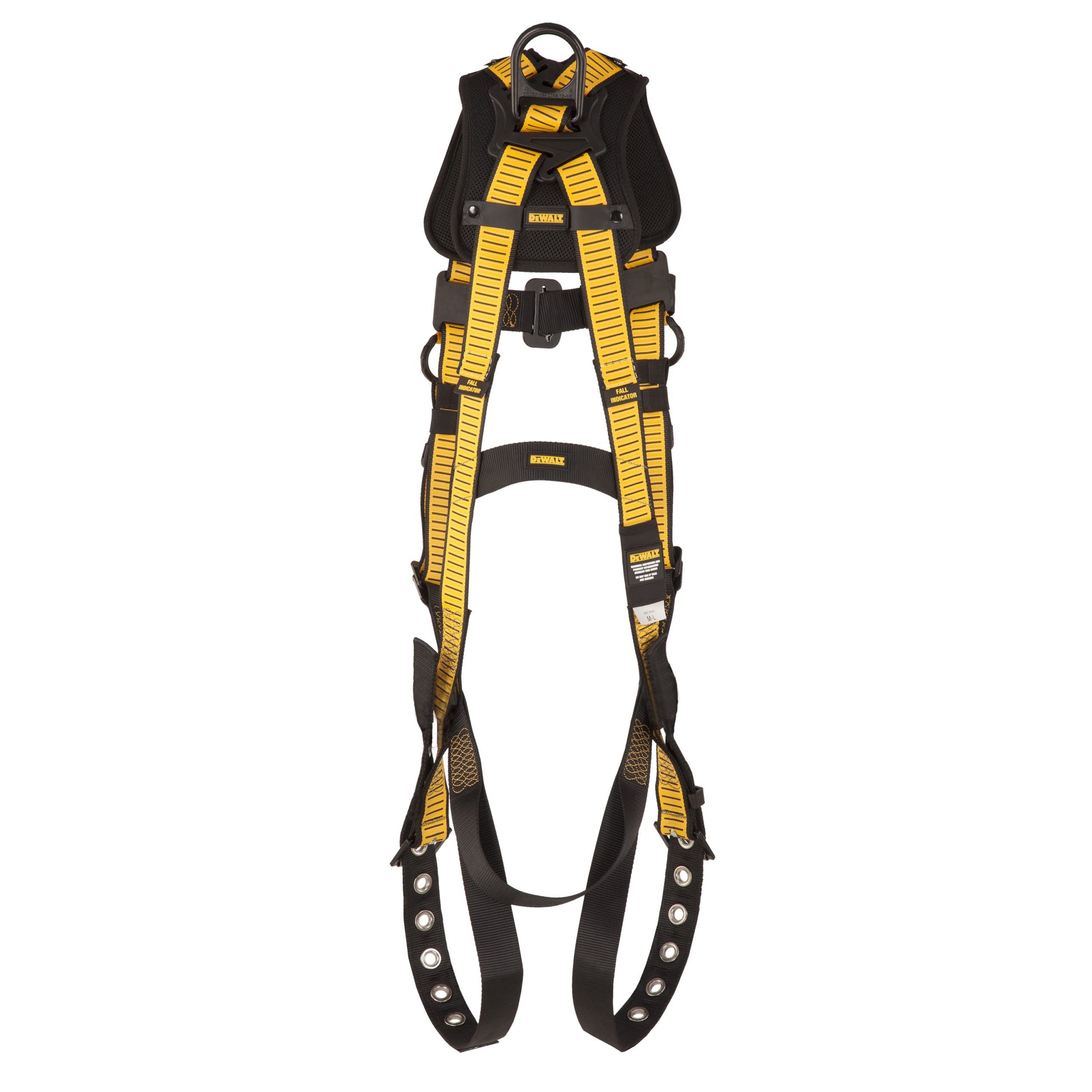 DXFP512006(L-XL) DEWALT D1000 HARNESS Vest Style, 5-Point, back d-ring, PT chest, TB legs, Shoulder pads