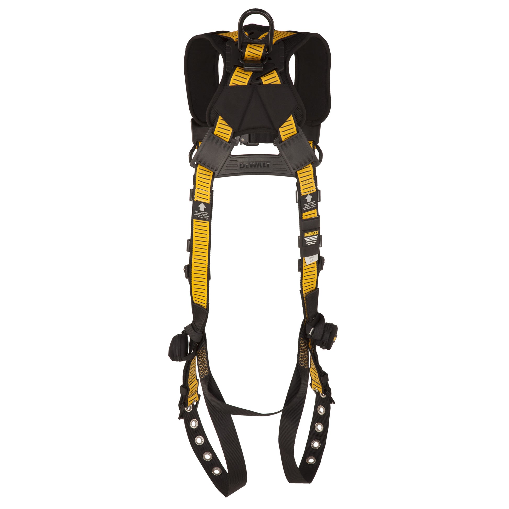 DXFP532011(L-XL) DEWALT® D3000 Harness Vest Style, 5-Point, back D-Ring, QC Chest, TB legs