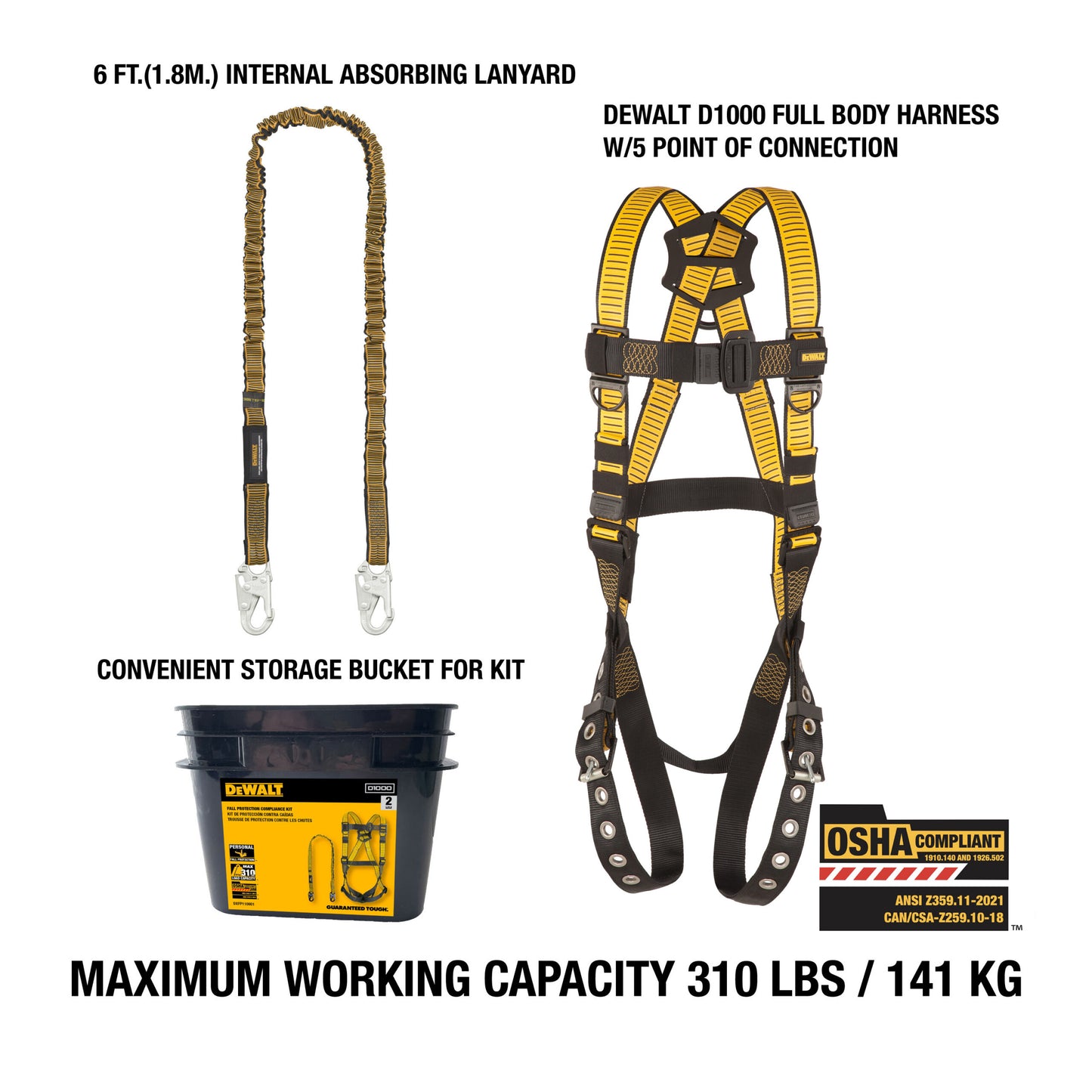 DXFP120001 DEWALT Fall Protection Compliance Kit