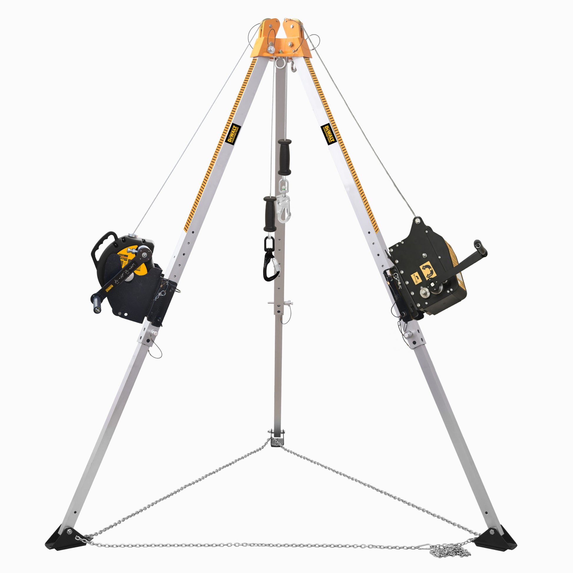 DXFP421500-007 DEWALT Tripod System 7 ft. (2.13 m) with 60 ft. (18.2 m) Winch and a 60 ft. (18.2 m) Retrieval SRL