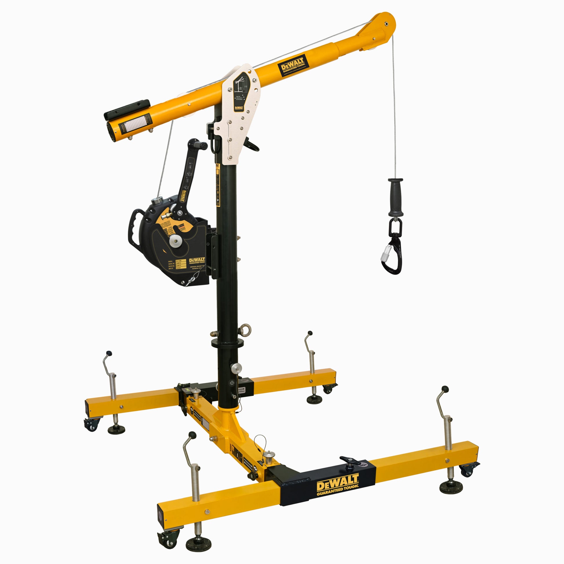 DXFP451819-036 DEWALT 5 Piece Davit System, 36 in. (0.91 m) Mast, with 60 ft. (18.2 m) Retrieval SRL