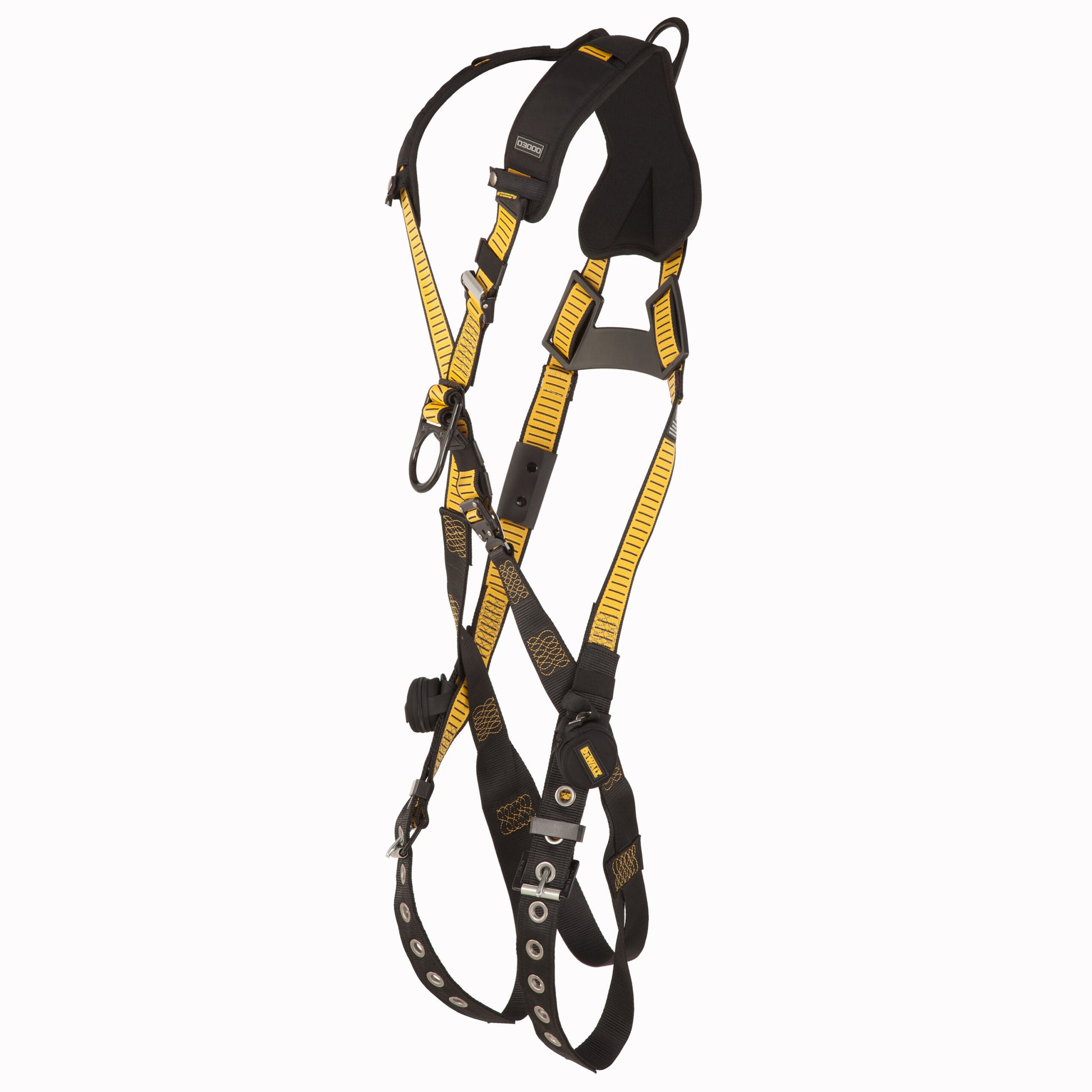 DXFP532021(L-XL) DEWALT® D3000 Harness Crossover, Back and Front D-Ring, QC Chest, TB legs