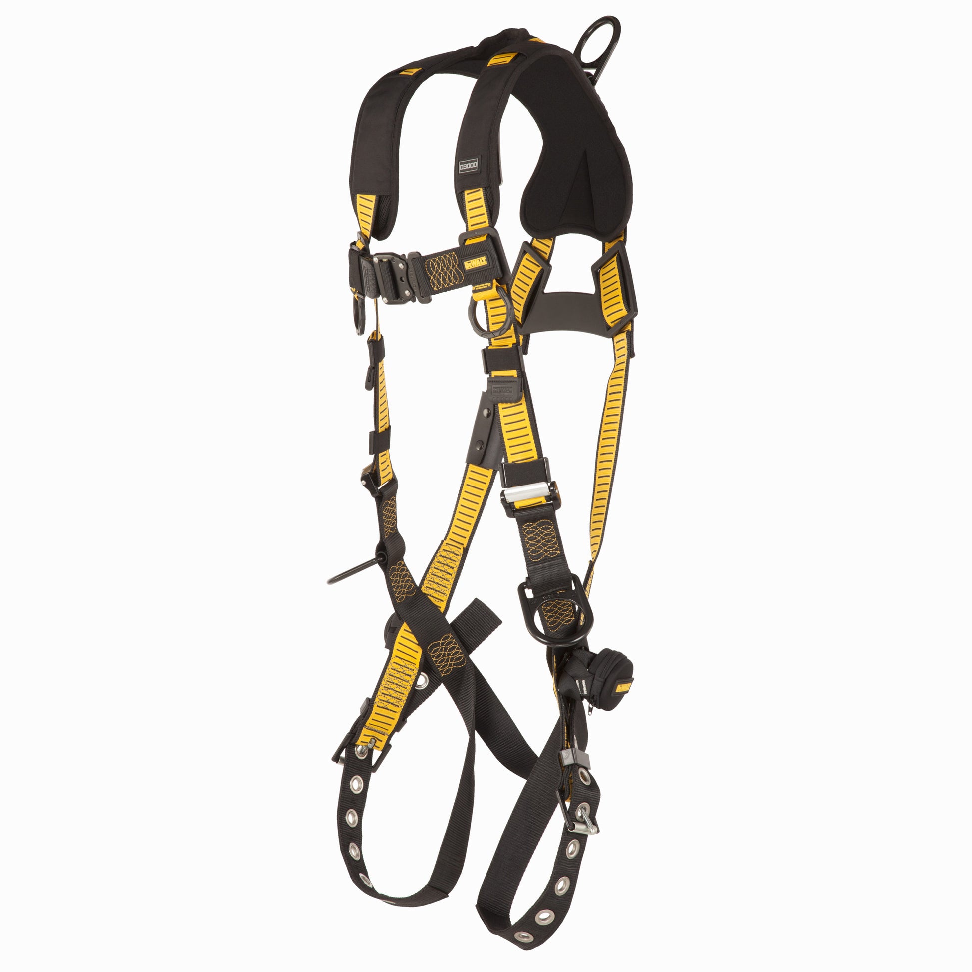 DXFP532031(L-XL) DEWALT® D3000 HARNESS Vest Style, 5-Point, Back and Side D-Ring, QC Chest, TB Legs