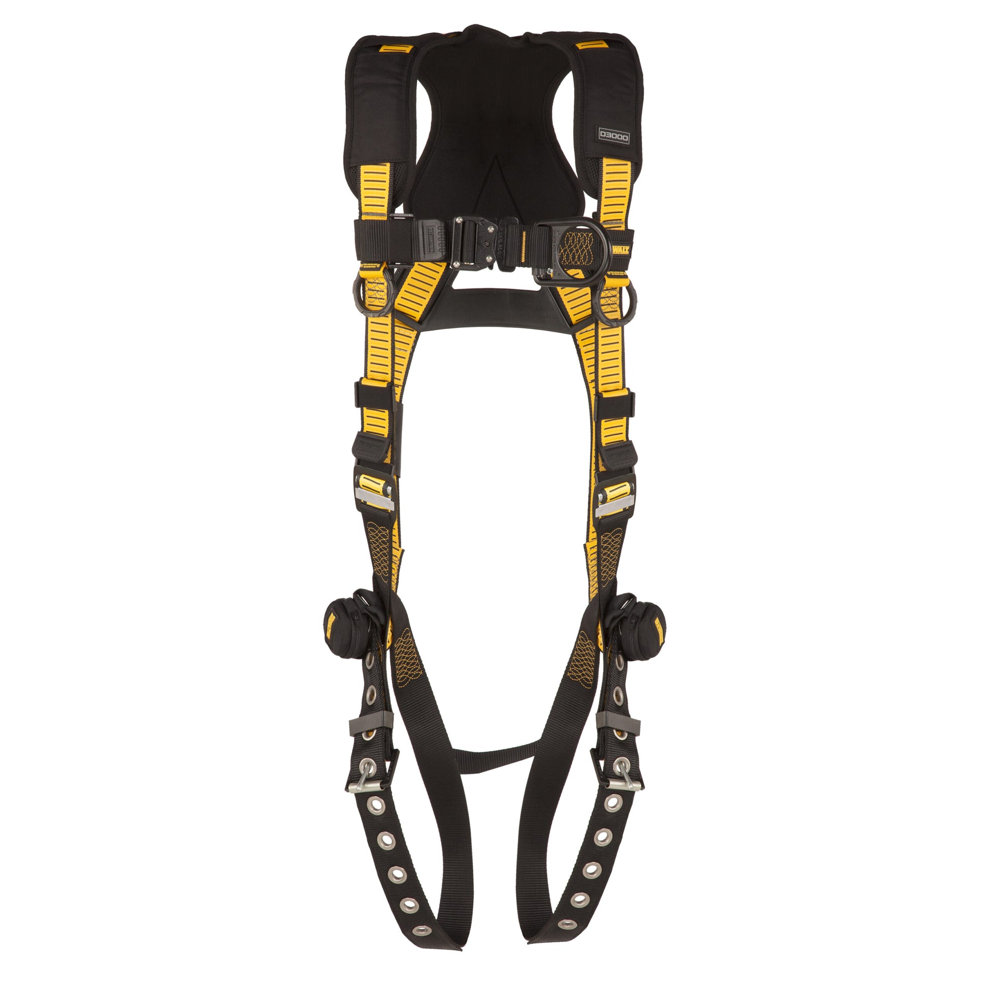 DXFP532041(L-XL) DEWALT® D3000 HARNESS Vest Style, 5-Point, Back and Front D-Rings, QC Chest, TB Legs