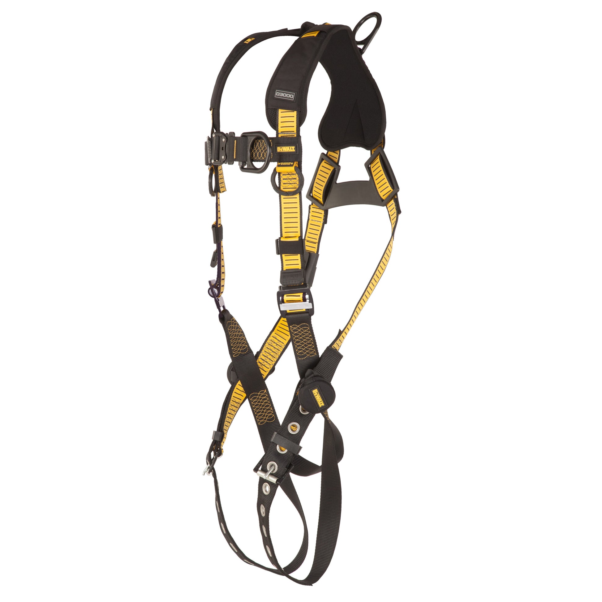 DXFP532041(L-XL) DEWALT® D3000 HARNESS Vest Style, 5-Point, Back and Front D-Rings, QC Chest, TB Legs