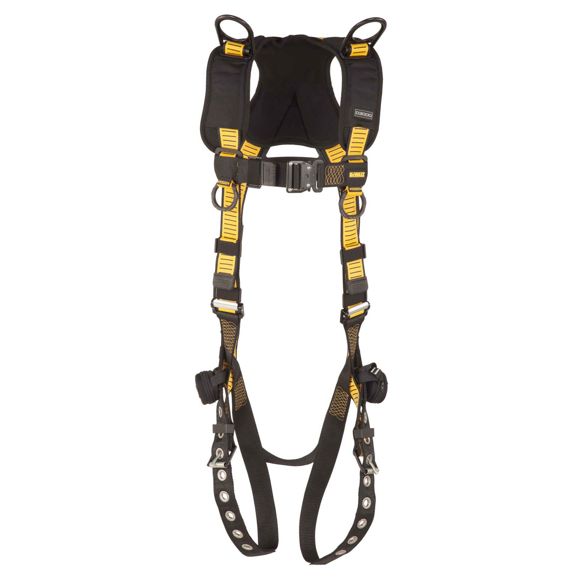 DXFP532061(L-XL) DEWALT® D3000 HARNESS Vest Style, 5-Point, Back and Shoulder D-Rings, QC Chest, TB Legs