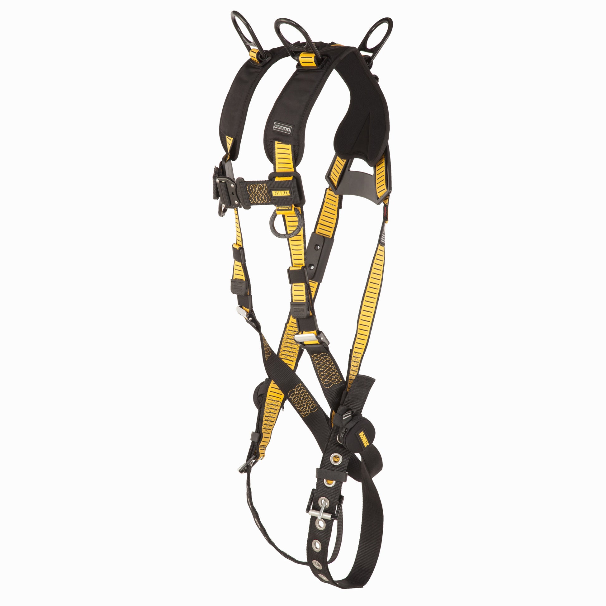 DXFP532061(L-XL) DEWALT® D3000 HARNESS Vest Style, 5-Point, Back and Shoulder D-Rings, QC Chest, TB Legs
