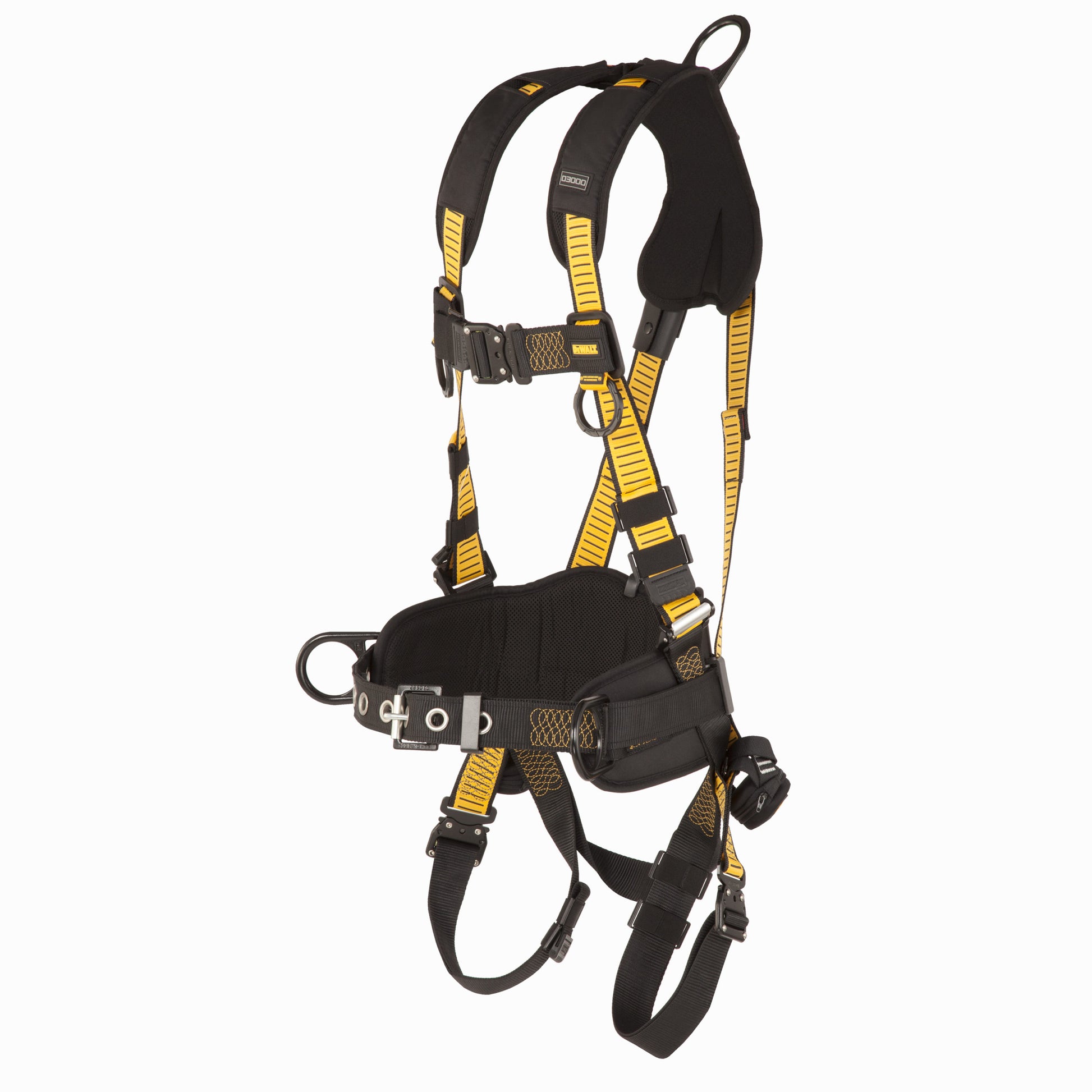 DXFP532132(L-XL) DEWALT® D3000 HARNESS Vest Style, w/belt 5-Point, Back and Side D-Rings, QC Chest, QC Legs