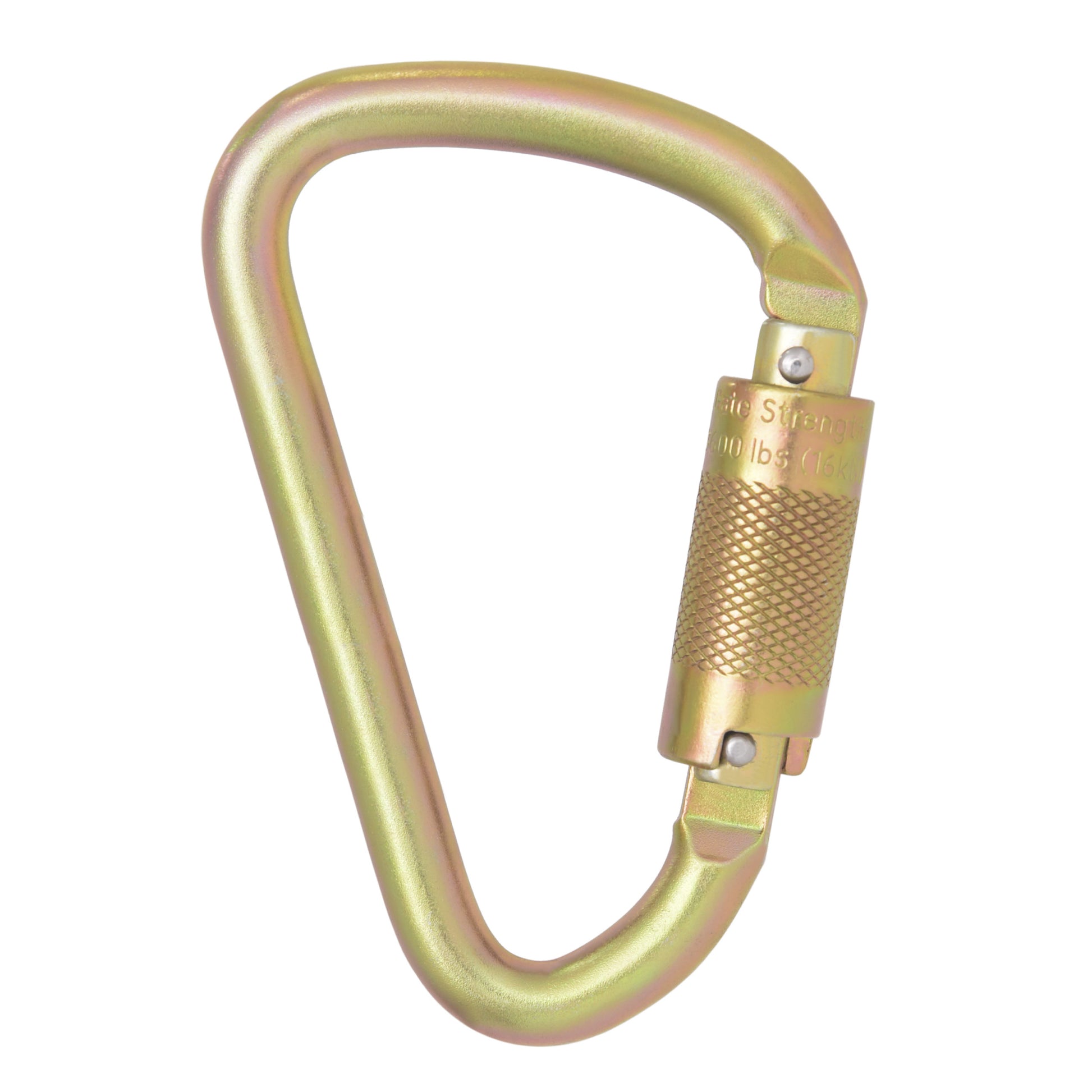 DXFP912001 DEWALT Carabiner Standard Self-Locking, Steel, 1/4 in.(6.35 mm.) Turn, 1 in. (25 mm.) Gate Opening – ANSI