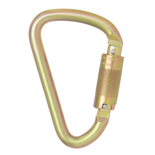 DXFP912001 DEWALT Carabiner Standard Self-Locking, Steel, 1/4 in.(6.35 mm.) Turn, 1 in. (25 mm.) Gate Opening – ANSI