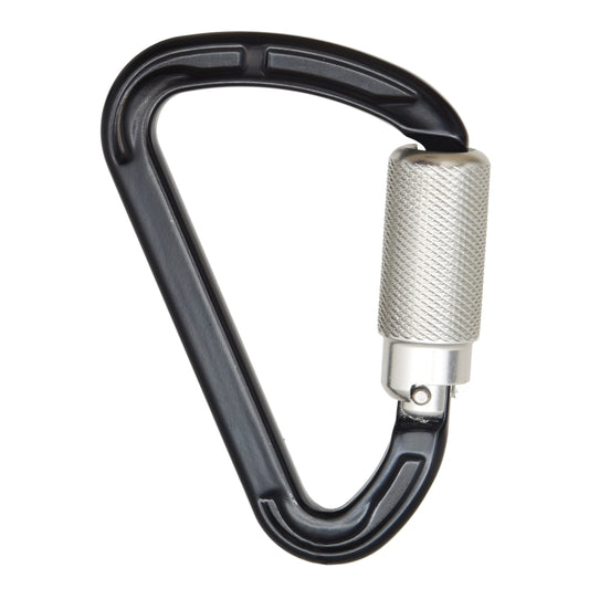 DXFP914001 DEWALT Carabiner Standard Self-Locking, Aluminum, 1/4 in.(6.35 mm.) Turn, .67" (17 mm.) Gate Opening – ANSI