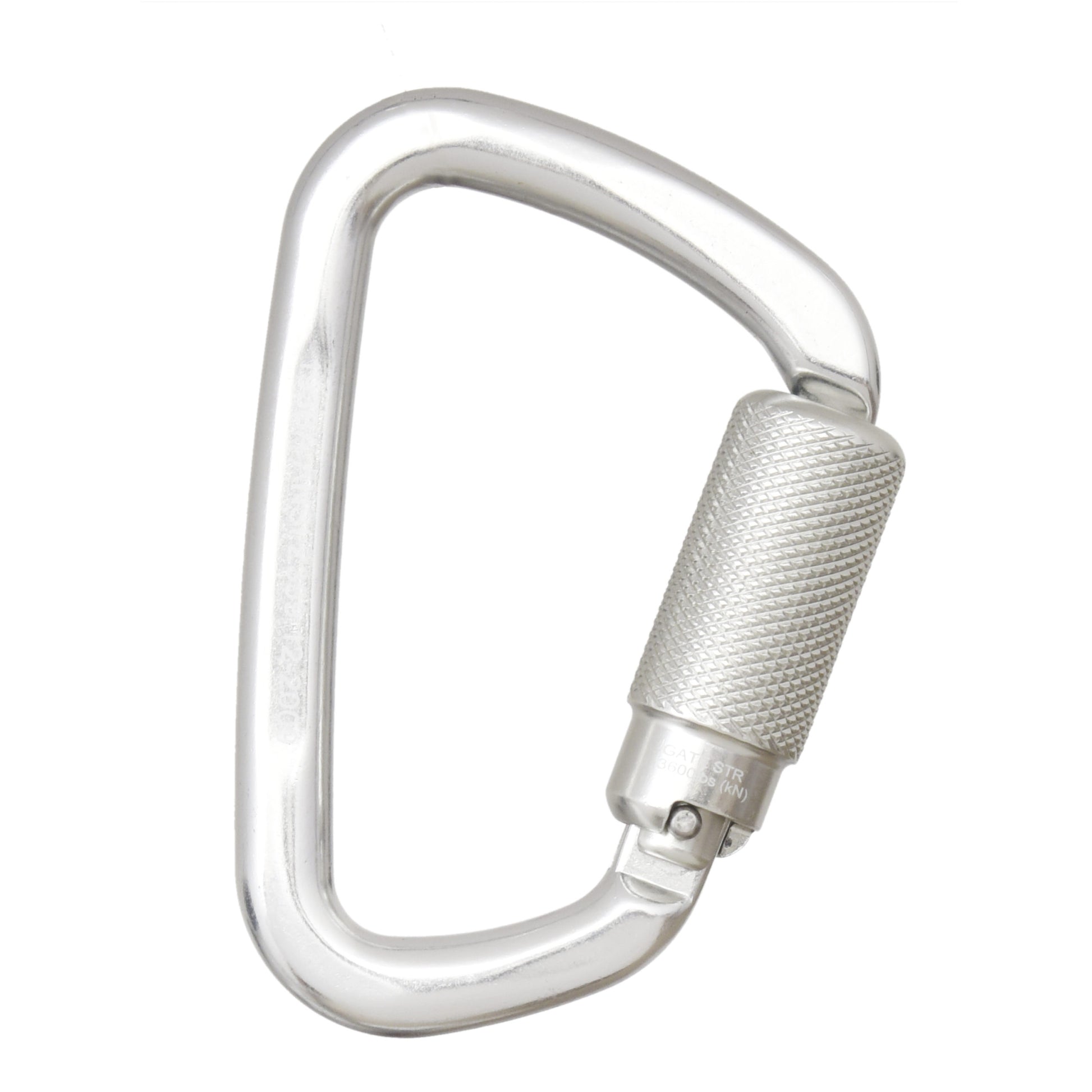 DXFP915001 DEWALT Carabiner Standard Self-Locking, Aluminum, 1/4 in.(6.35 mm.) Turn, .83 in (21 mm.) Gate Opening – ANSI