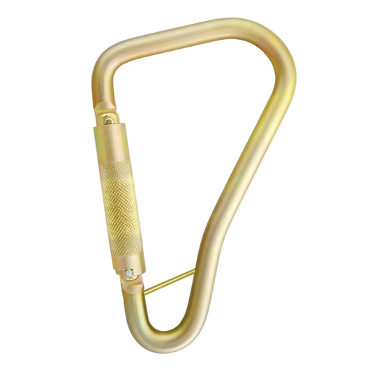 DXFP982001 DEWALT Large Self-Locking Steel Carabiner, 1/4 in. (6.35 mm.) Turn – 2 in.(50 mm.) Gate Opening – ANSI