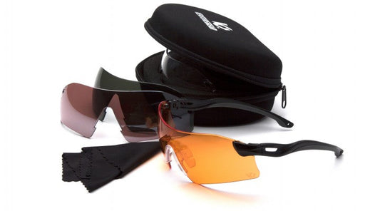 Pyramex Drop Zone Safety Eyewear Accessories Black Clear-Forest Gray-Orange-Vermilion model VGSB88KIT